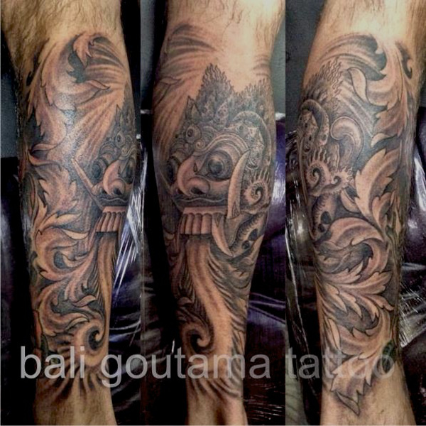 rangda bali tattoo design