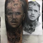 Lilpeep tattoo portrait by Casper Bali Shadow Tattoo Tattlas