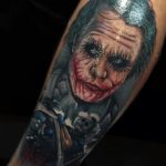 Heath Ledger Joker tattoo by Yuda Ink HBSC