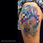 Einstein tattoo by Endry Dharma, Star Angels