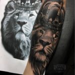 King lion tattoo by Ukix Tattoo