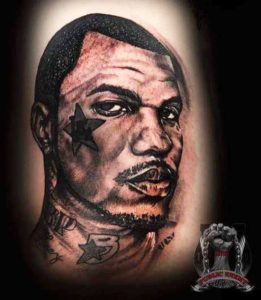 portrait tattoo the game - public enemy ink kuta bali