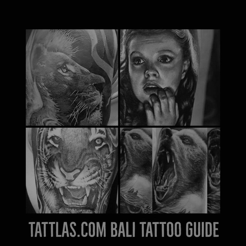 Bali tattoos lions tigers bears