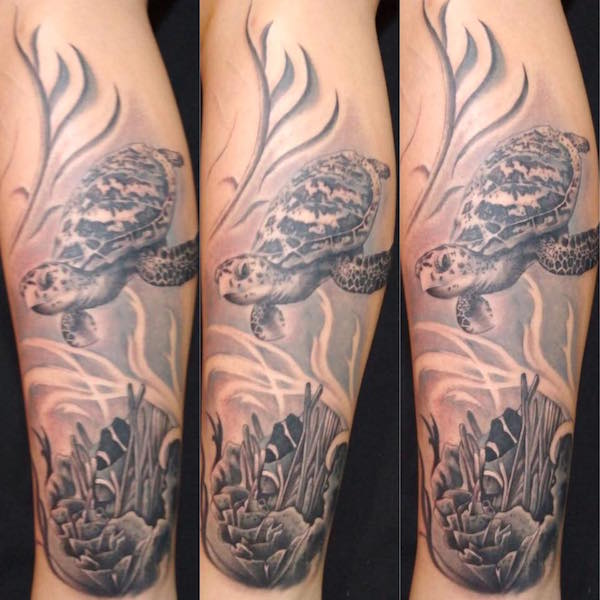 Sea turtle tattoos ⋆ TATTLAS Bali Tattoo Guide ⋆
