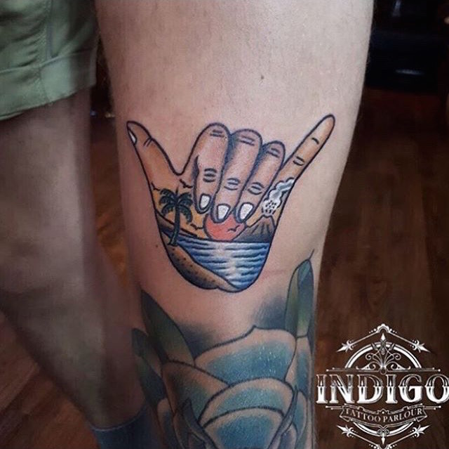 Bali volcano tattoo by Indigo Tattoo Parlour