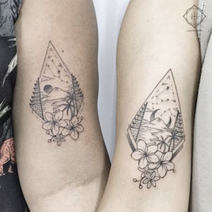 olcano diamond shaped tattoos by LadV Bali Be No Square