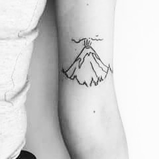 volcano tattoo by rudist marmar