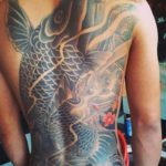 Koi backpiece tattoo by Dewa