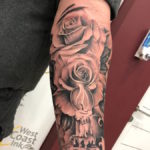 Realistic roses sleeve by Onal