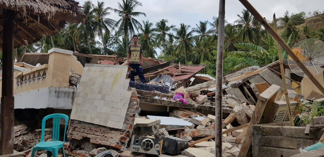 lombok earthquake destruction