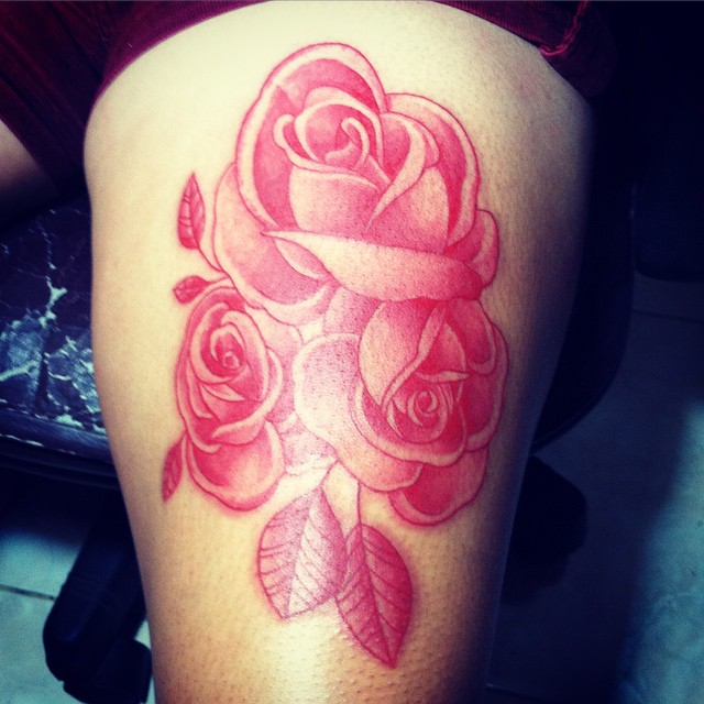 roses tattoo only red