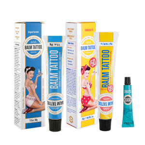 Tattoo aftercare creams set by Delab 