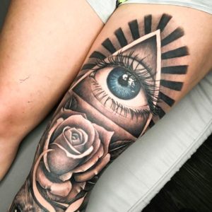 Eye tattoo by Turah Ink - Notorious Ink Bali