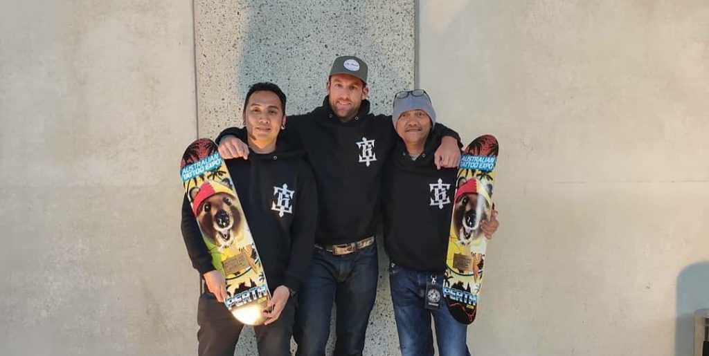 Goper Ink, Ric and Ricky TNT of Two Guns Tattoo Studio Bali - Perth, September 2018