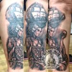 Leg tattoo by Negare Inked tattoo studio Denpasar Bali