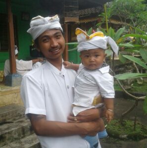 Balinese father Komang Pankung