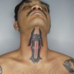 Iban Neck Tattoo from Hends Dyak