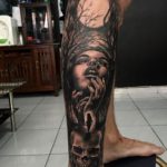 Kadek Lanyuk Horror Tattoo Bali Woman Touching Face Oct 2016