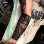 Tupac Portrait Sleeve by Fredy Lumina Tattoo Studio Seminyak Bali