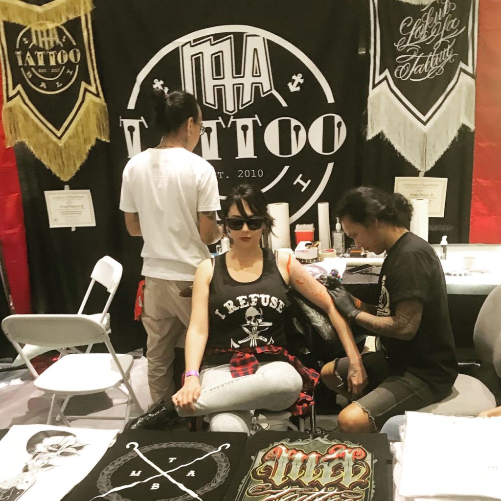 Lokub tattooing @ Golden State Tattoo Expo