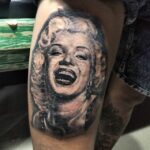 Marilyn Monroe tattoo by Jeff Woa Bali 2019