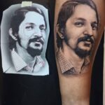 Realistic portrait tattoo by Arif Roswell done at Inked Up Tattoo Parlour Bali Nov 2019