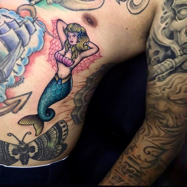 neotrad mermaid tattoo