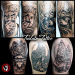 Balinese tattoos naga dragon barong guardian