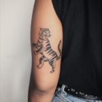 tiger outline tattoo