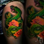 Color tattoo by Komeng Inked Bali