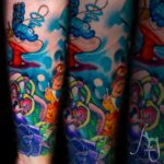 Color tattoo by Komeng Inked Bali